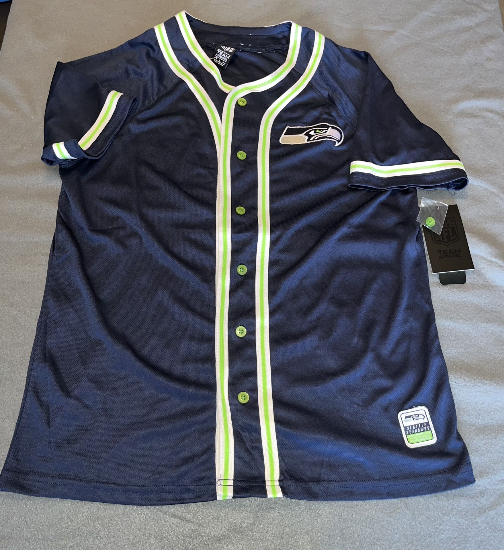 Seattle Seahawks Baseball Style Jersey