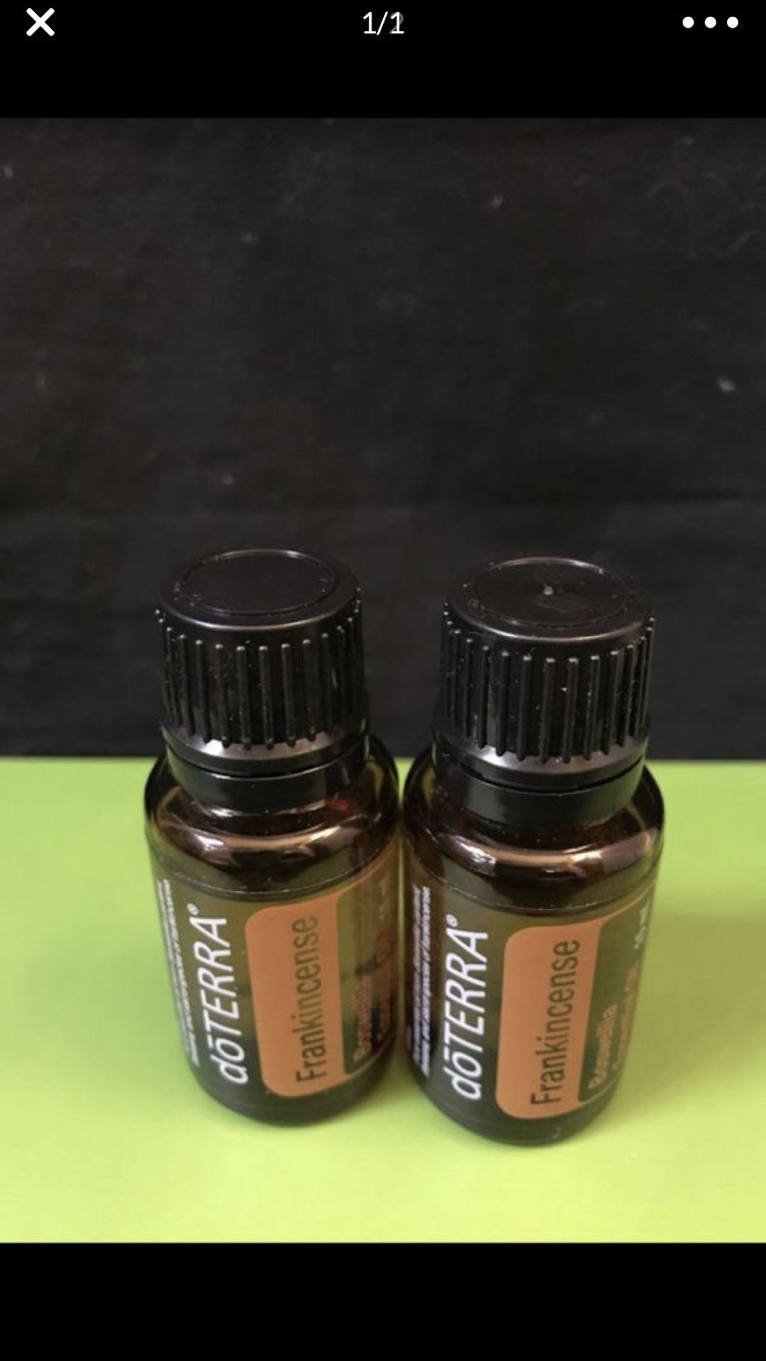 New/Sealed doTerra Frankincense Essential Oil 2 of Set. 15ml.