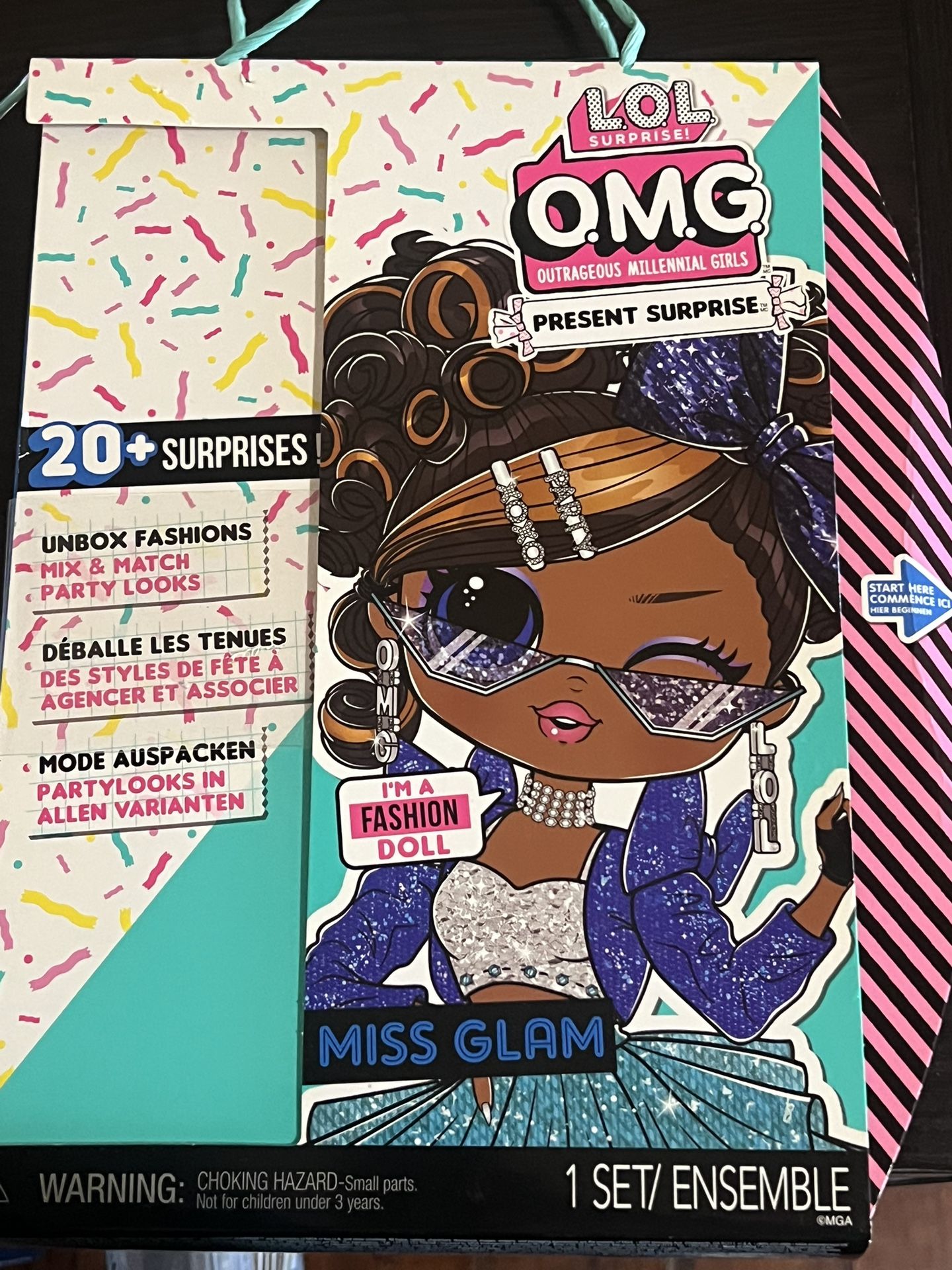 LOL Surprise OMG Present Surprise Fashion Doll Miss Glam