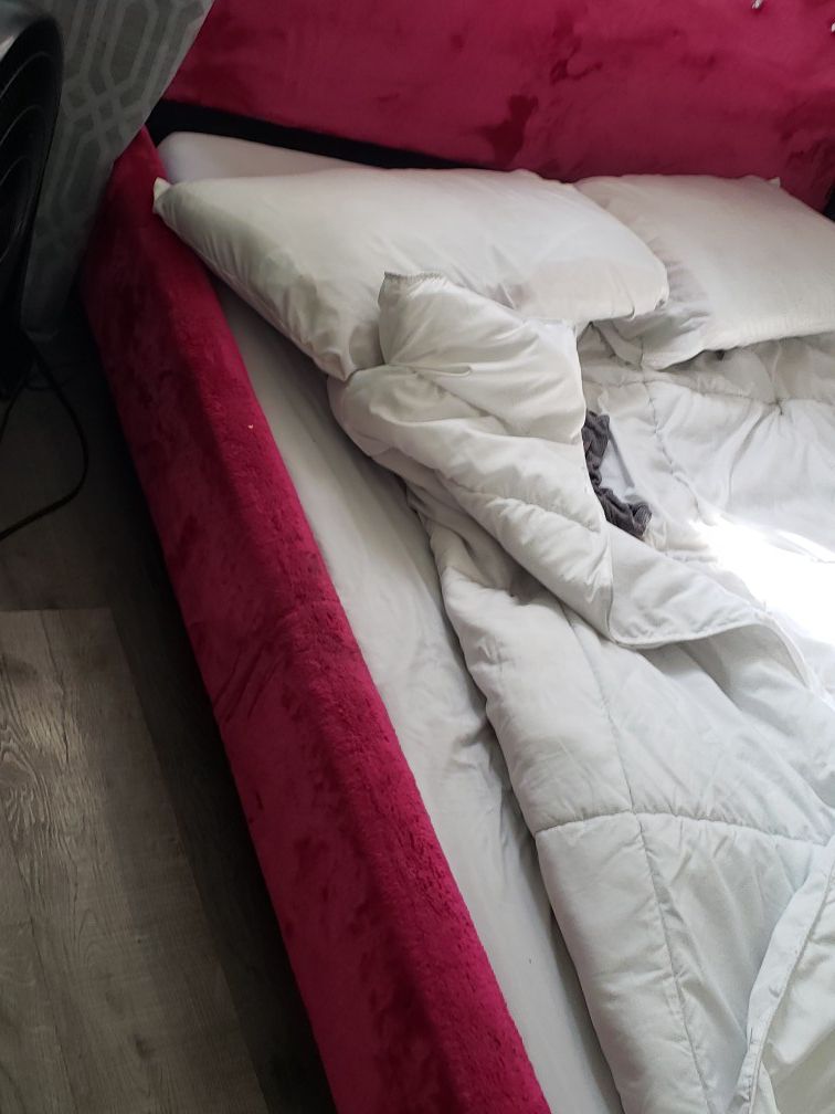 Pink Full Sized Bed Frame