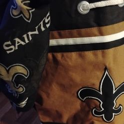 Saints Authentic Drawstring Bag With Scarf