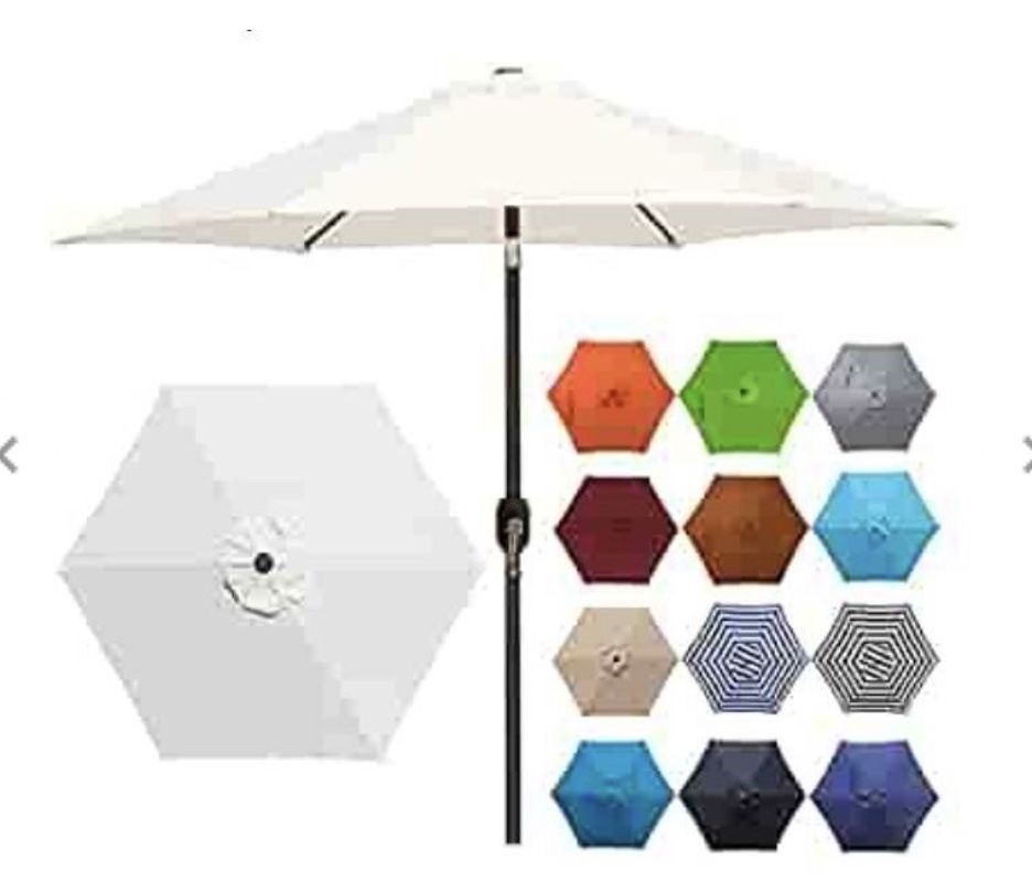 Blissun 7.5 ft Patio Umbrella, Yard Umbrella