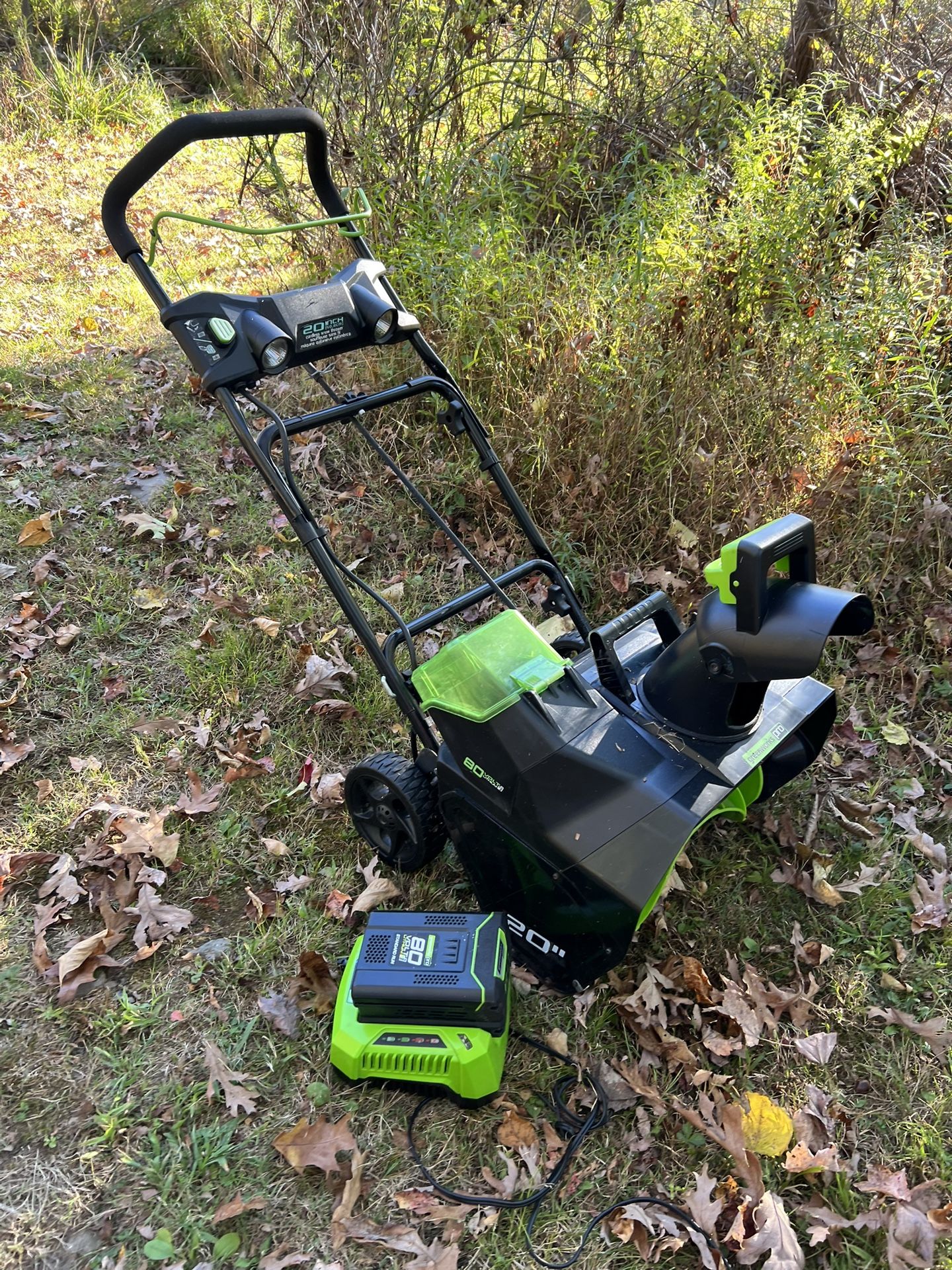 Greenworks 80v 20 Inch Snow thrower. Batt Incl