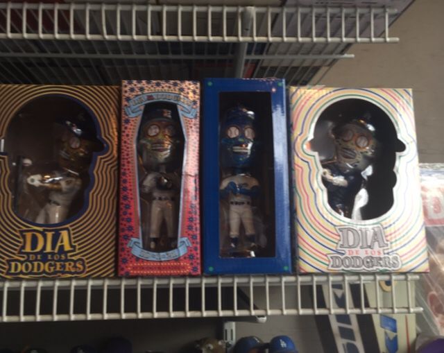 Dodgers Day Of The dead sugar Skull Bobblehead O