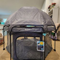 Large Playpen With Removable Canopy