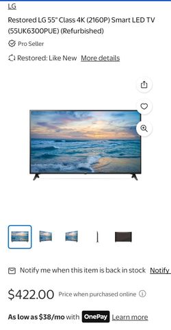 New 55in LG Tv