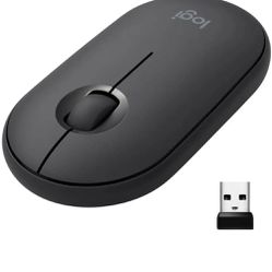 New Logitech Pebble M350 - Graphite - Wireless Optical Mouse