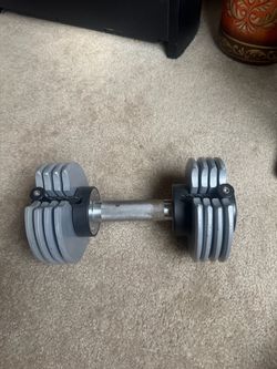 Adjustable Dumbbell Single Tray 5-25lb Weight Quick Change