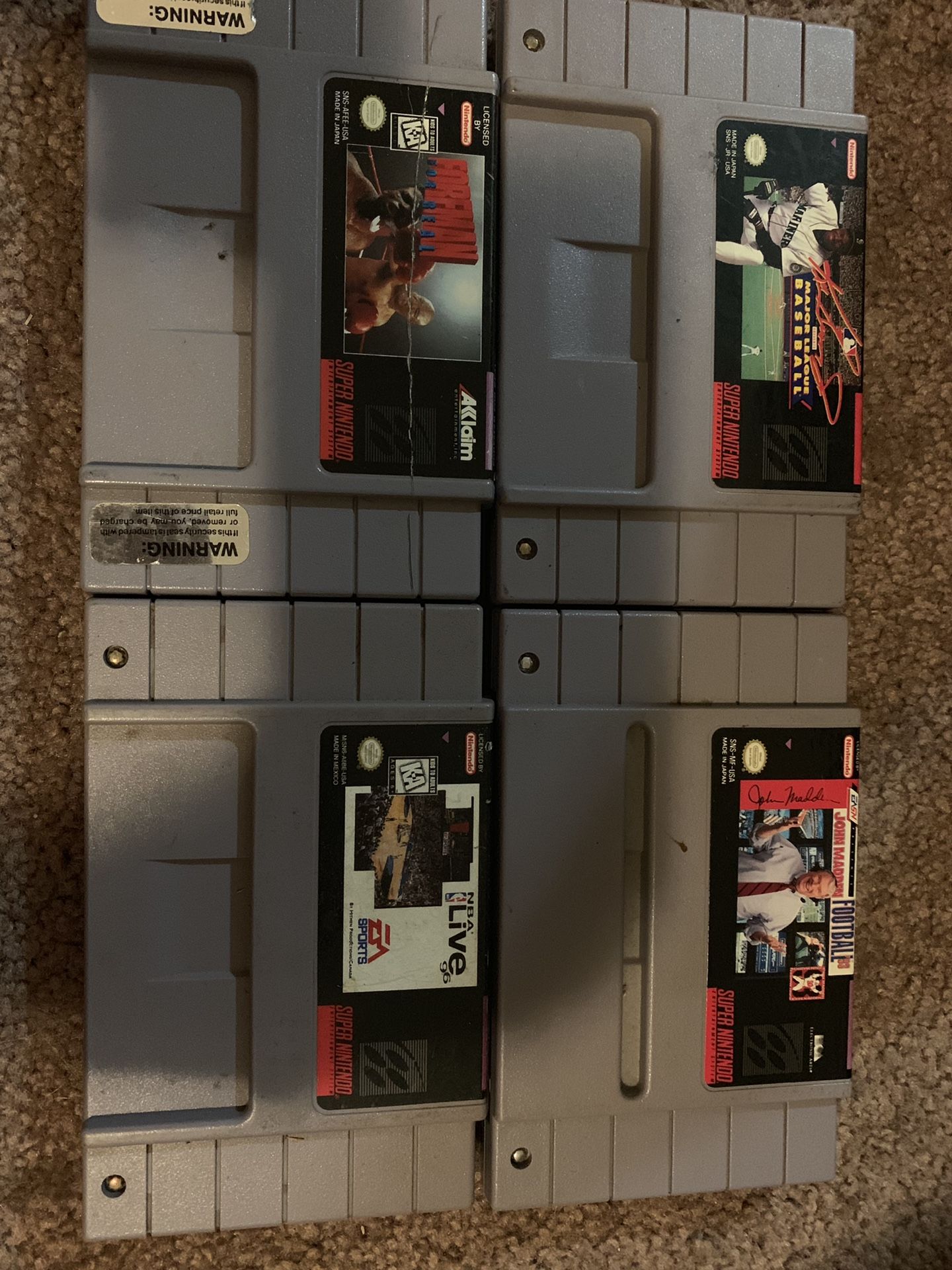 Super Nintendo games $20.00 Each OBO
