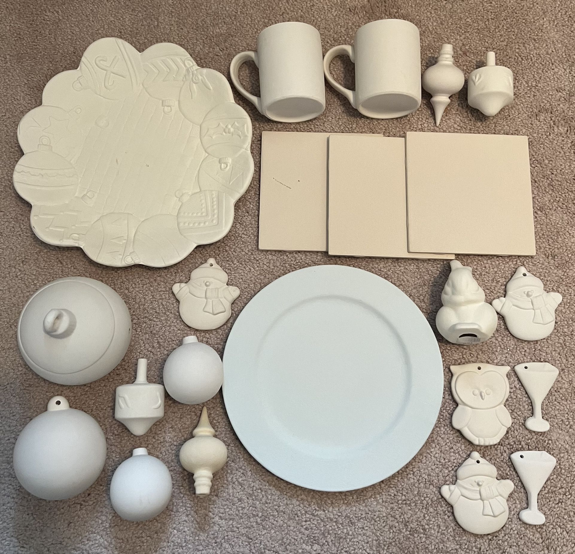 Brand New Ceramics Ready To Paint - All For $20!