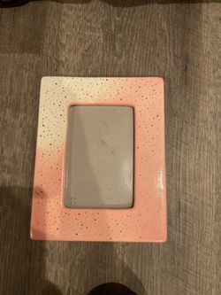 Pink picture frame fits 4x6 picture