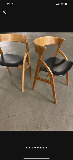 Dyrlund DANISH VINTAGE SET OF 2 CHAIRS MCM 