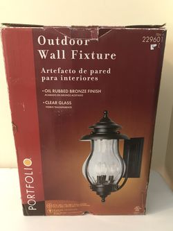 19" outdoor wall fixture lamp lantern NIB