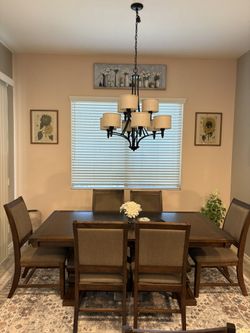 Ashley Windville Dining Table + 6 Chairs – Great Condition!