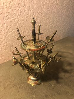 Vintage Toledo Mini Swords Bar Ware