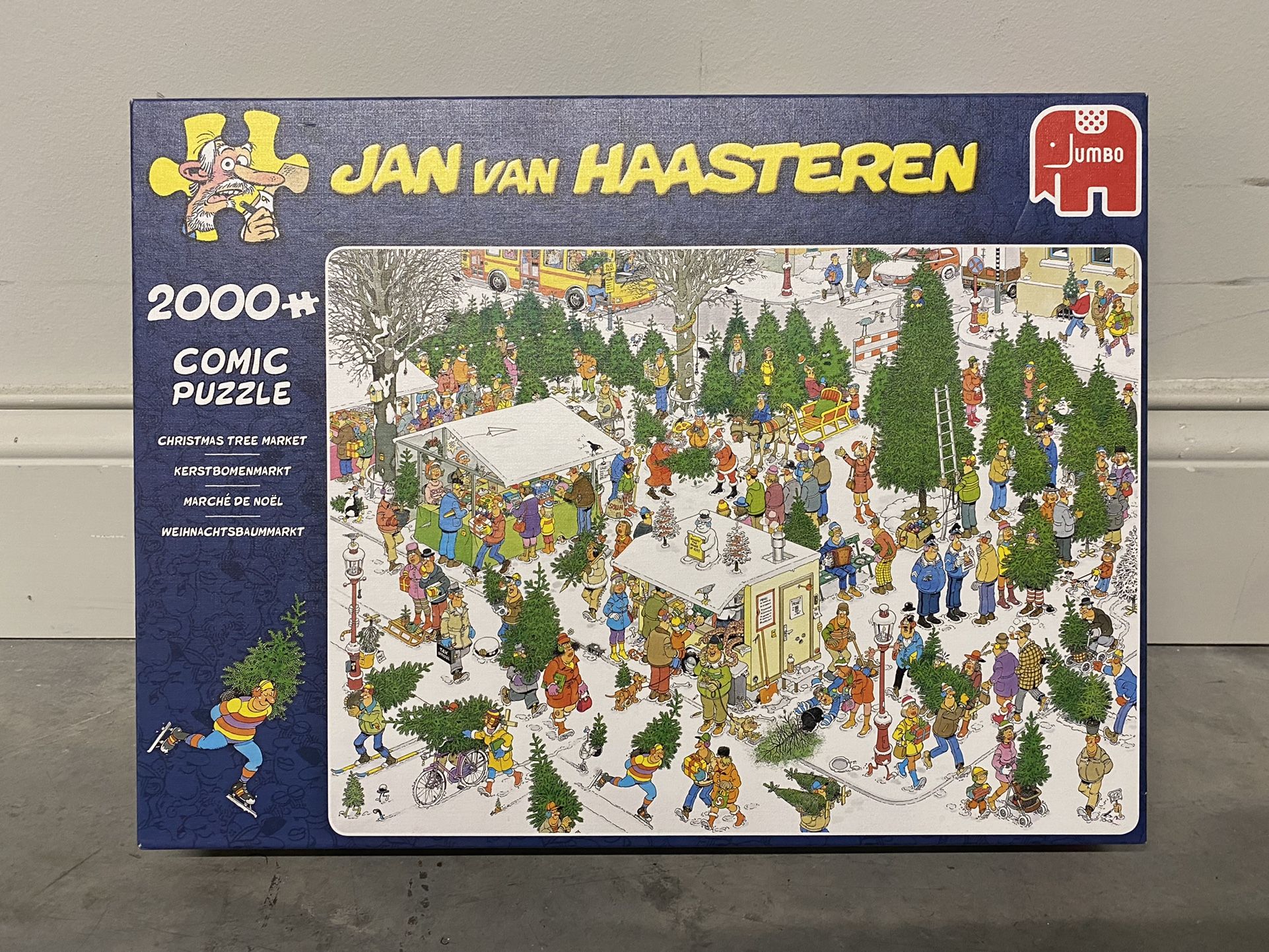 JUMBO Jan Van Haasteren Puzzle - Christmas Tree Market 2000 Pieces (Very good condition)