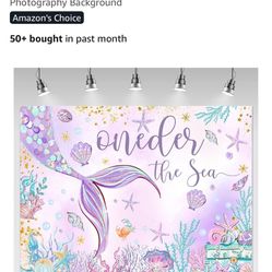 Free Oneder The Sea Girl Birthday Decorations 