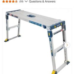 Werner PRO PLATFORM adjustable height Scaffold Ladder Stand New