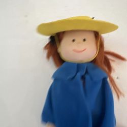 Madeline 8" Poseable Vinyl Doll Original Dress and Socks, Hat, Gloves 1997