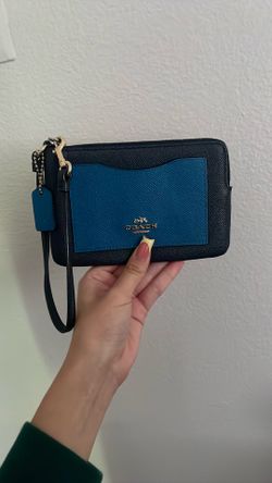 Coach Blue Wristlet