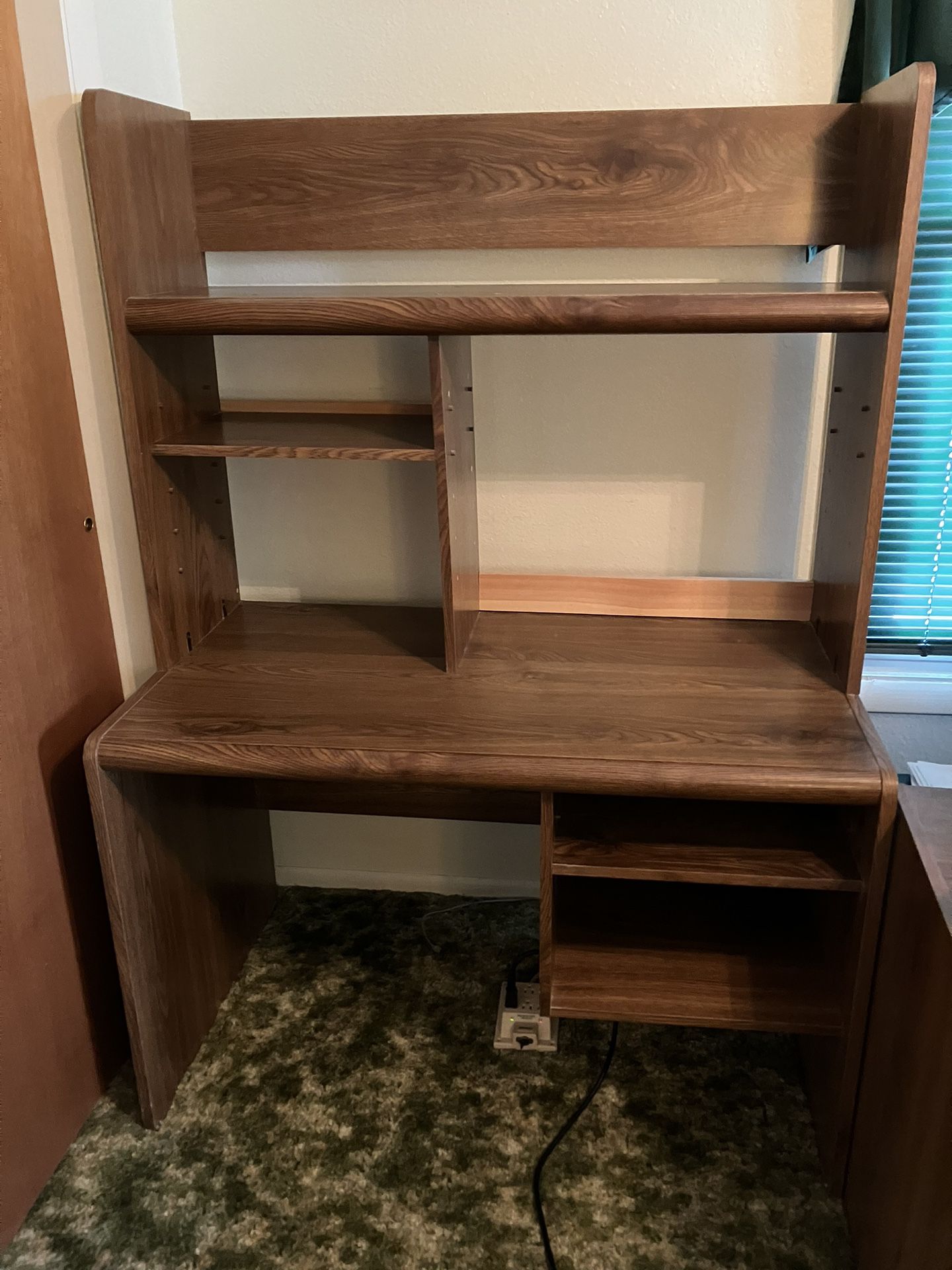 Wood Desk/Computer Hutch