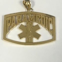 Gold Paramedic charm