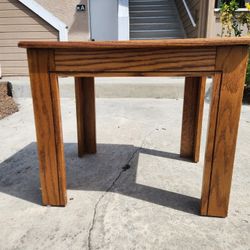 Small wooden side table