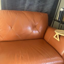 Orange Leather Couch Macys