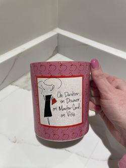 Pink Christmas Mug