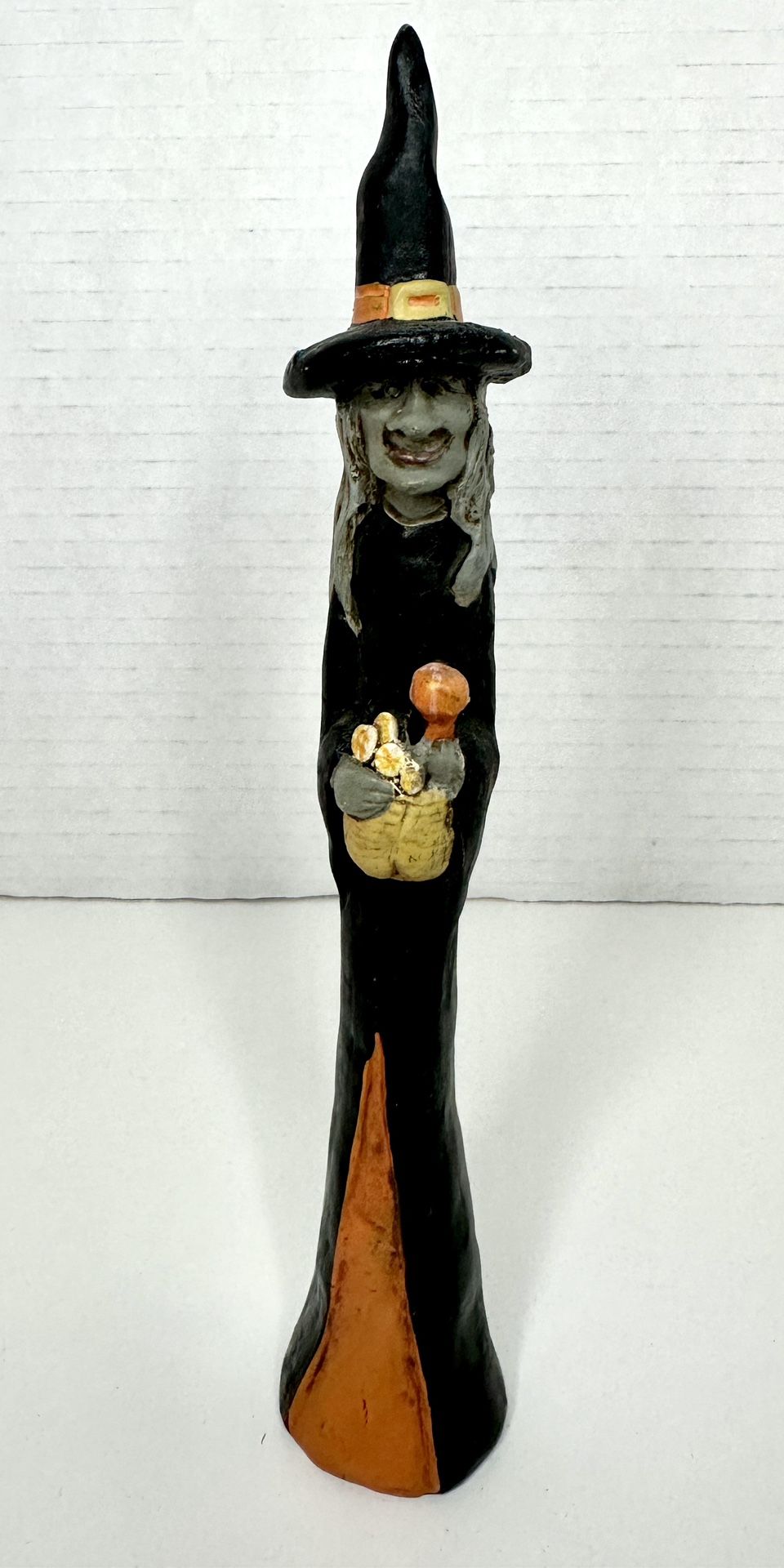 Vintage Kurt S. Adler Skinny Halloween Witch Ceramic Figurine