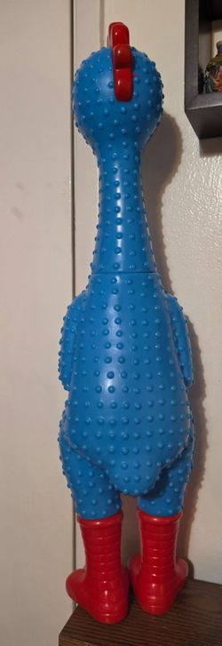 Large Rubber Chicken Squeaky Toy