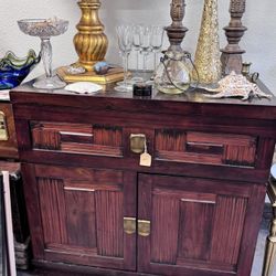 Pier One Storage Cabinet With Drawer And Shelves