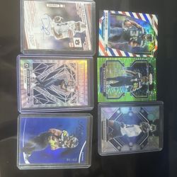 Six cards Seattle Seahawks lot