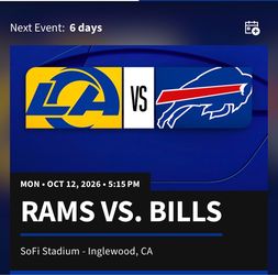 LA Rams vs Buffalo Bills SoFi stadium