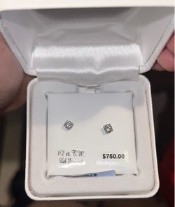 Lab Diamond Stud Earrings 1/2 ct. T.W.
