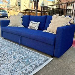 IKEA Friheten Sofa Bed In Skifto Blue Including Delivery