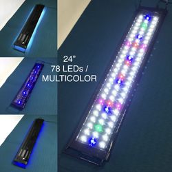 24" Full Spectrum LED Aquarium Light Reef Coral Marine Fish Tank Light