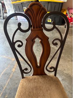 4 heavy wood chairs like new! $150