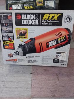 Black & Decker RTX 3 Speed Rotary Tool Box Opening 