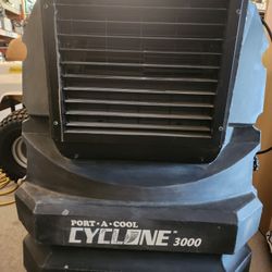 Cyclone 3000 portable evaporative cooler. 