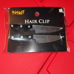 Knife hair clips