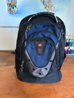 SwissGear Large Laptop Backpack Black and Blue