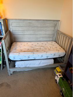 Toddler bed and mattress