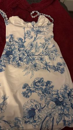 Cute blue and white dress