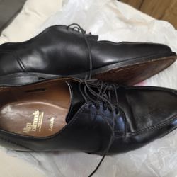 Allen Edmonds La Salle Black Leather Lace Up Shoes