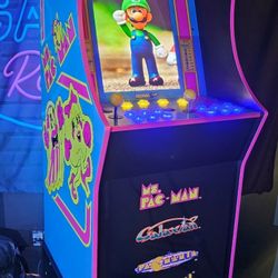 Retro Ms Pac Man Arcade1up Cabinet With Over 15,000 Video Games 