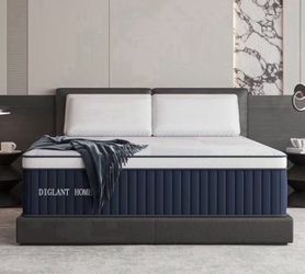 Full Mattress, 14Inch Medium Plush Euro Top Memory Foam Hybrid Mattress, Edge Support & Pressure Relief Individual Pocket Springs Full Size Mattresses