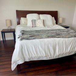Pottery Barn Valencia Sleigh Bed – California King – Mahogany