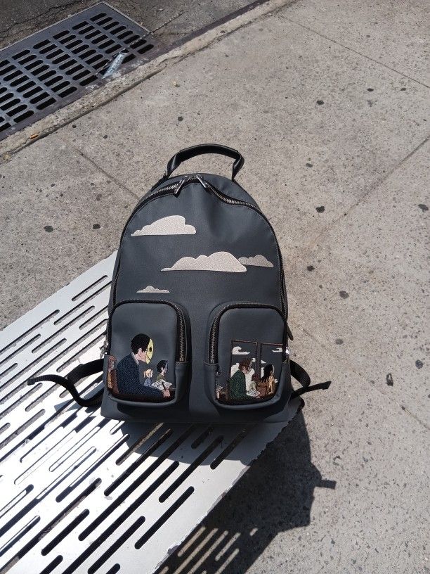 Dershutze Faces Backpack Vegan Leather $100