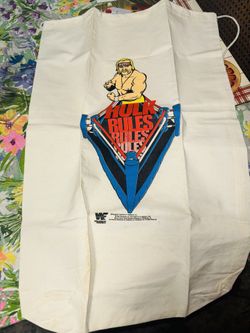 HULK HOGAN - LIMITED MINT 1990 CANVUS TOTE/LAUNDRY BAG WWF from collection Saved In Poly Bag